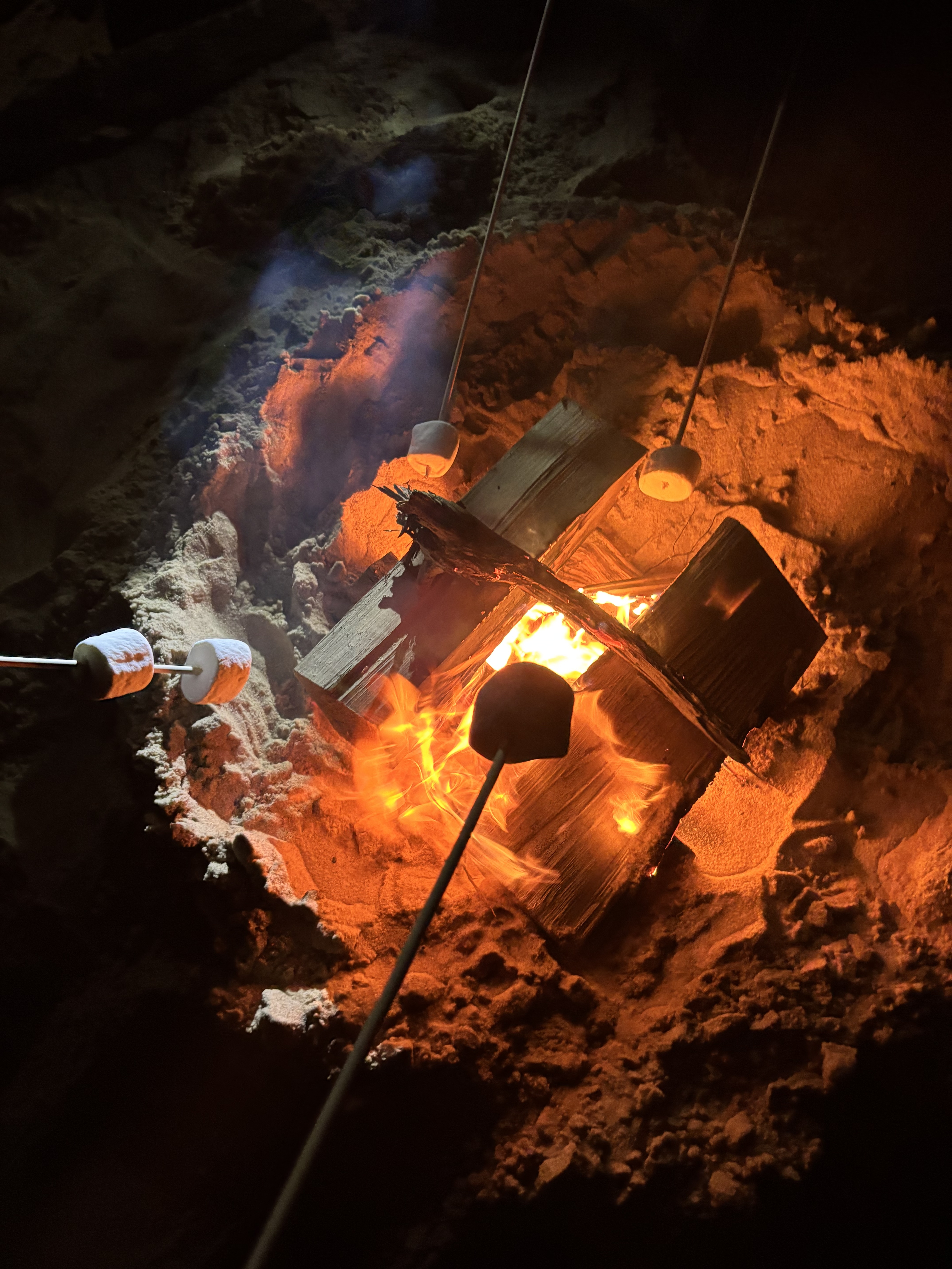 Evening bonfire